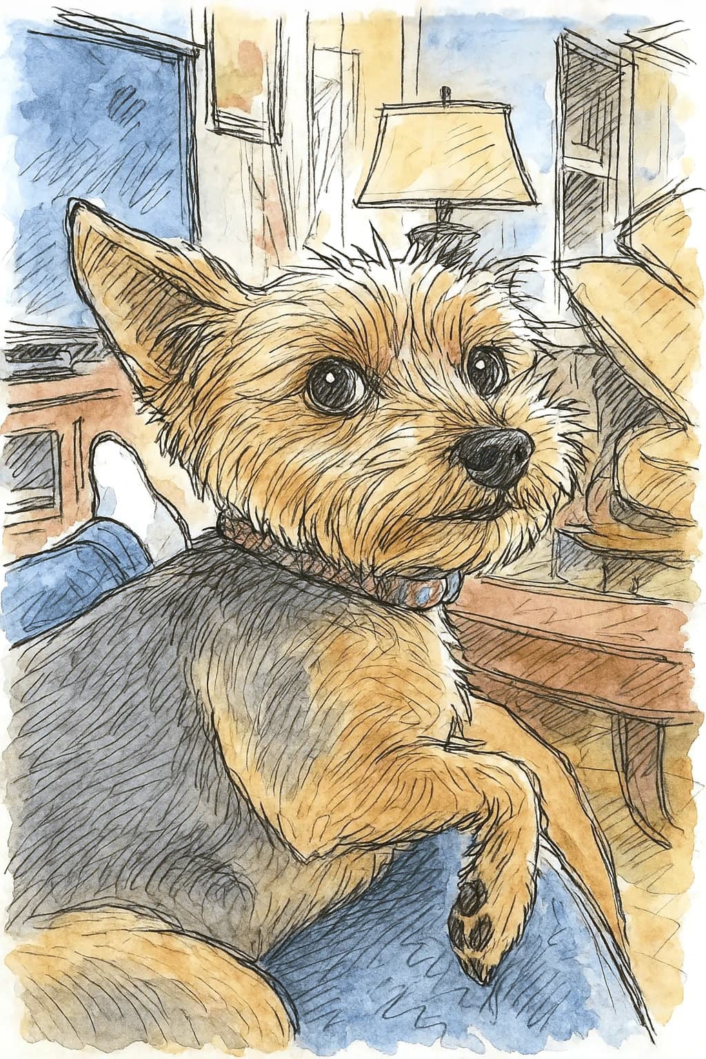 Yorkie sketch